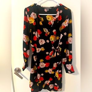 Floral wrap dress
